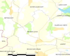 Poziția localității Brabant-le-Roi