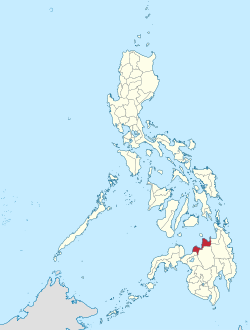 جانمای استان میسامی خاوری در نقشه فیلیپین