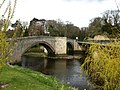 The old and new bridge across River Coquet.