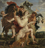 De schaking van Leucippus' dochters, ca. 1618, Alte Pinakothek