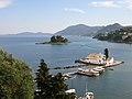 The Pontikonissi island in Corfu.