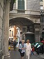 La volta dell'antica Porta San Pietro in piazza cinque Lampadi