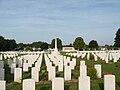 Le cimetière militaire du Commonwealth.