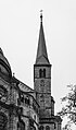 Trier, Dom St. Peter, kathedraal van Trier. Detail van de buitenkant.