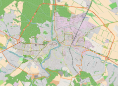 Mapa konturowa Winnicy, w centrum znajduje się punkt z opisem „Pietniczany Winnickie”