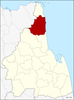 แผนที่จังหวัดนครศรีธรรมราช เน้นอำเภอสิชล