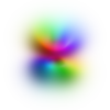 Orbital cloud with actual probability density distribution.