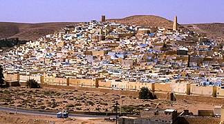 Vue sur le ksar en 1986.