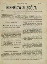 Thumbnail for File:Biserica și Şcoala 1880-12-28, nr. 53.pdf