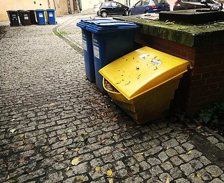 Waste sorting containers