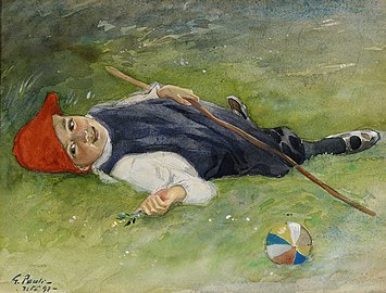Göran in the Green Grass, 1897