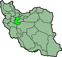 Letak Provinsi Markazi di Iran