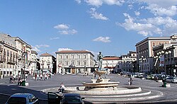 Piazza del Duomo at L'Aquila.