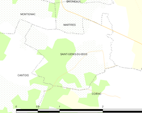 Poziția localității Saint-Genis-du-Bois