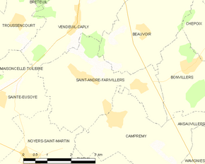 Poziția localității Saint-André-Farivillers
