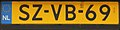 Dutch license plate issued from Jan 1, 2000 until May 19, 2008.