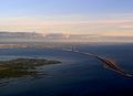 Øresund Bridge, taken from a plane.