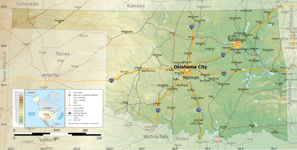 Map of Oklahoma