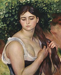 Garota Trançando o Cabelo (Suzanne Valadon), 1885