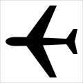 Symbol 8 Flughafen