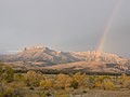 A rainbow on Ear Mountain near Choteau, Montana