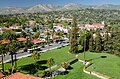 View from Santa Barbara's courthouse tower looking north.