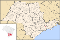 Location of Itaquaquecetuba