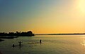 Sunset View at Cotton Barrage in Rajamahendravaram City.