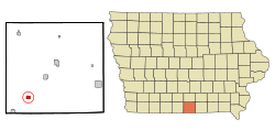 Location of Clio, Iowa