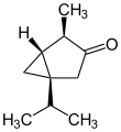 Deutsch: Struktur von alpha-(−)-Thujon English: Structure of alpha-(−)-Thujone