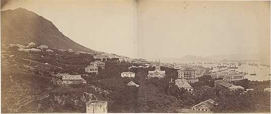 Panorama Hongkongu, ok. 1869