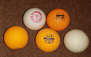 Bolas de tênis de mesa