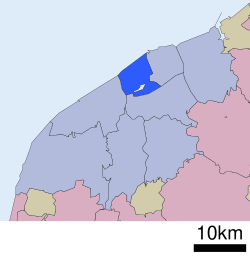 Location of Chūō-ku in Niigata City