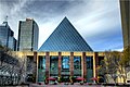 The south face of Edmonton's City Hall.