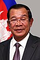 Camboja Hun Sen, primeiro-ministro presidente da Associação de Nações do Sudeste Asiático