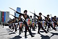 Cadets of the lyceum's corps of drums during the 2018 Day of the Armed Forces parade.