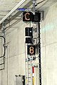 Ks-Signal einer für Tunnel optimierten Bauform im Bahnhof Leipzig Hbf (tief)