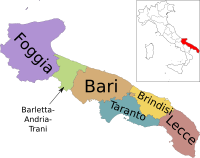 Provincies van Apulië.