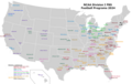 Map of Division I (A) FBS