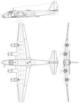 vue en plan de l’avion