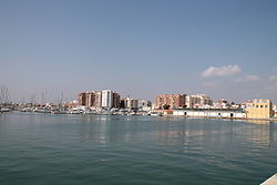 Envista de lo puerto de Vinaroz