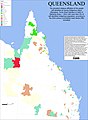 The prevalent religious affiliation of the people self-identified as having Indigenous status (Aboriginal, Torres Strait Islanders or both) in Statistical Areas 1 (SA1) with more then 5% of self-identified Indigenous population