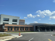 "Bus" Side view of the high school