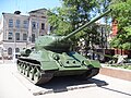 Т-34-85 at the History Museum. Constitution Square in Kharkiv, Ukraine