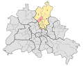 Deutsch: Wahlkreis Pankow 3 für die Wahlen zum Abgeordnetenhaus von Berlin. Stand 2006