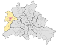 Deutsch: Wahlkreis Spandau 2 für die Wahlen zum Abgeordnetenhaus von Berlin. Stand 2006