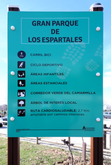 Cartel del Gran Parque de Los Espartales