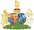 Stemmi combinati di Henry e Meghan, il duca e la duchessa di Sussex