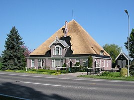 A Dutch stolpboerderij in De Hout, Drechterland