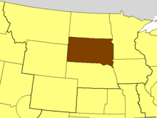Location of the Diocese of South Dakota